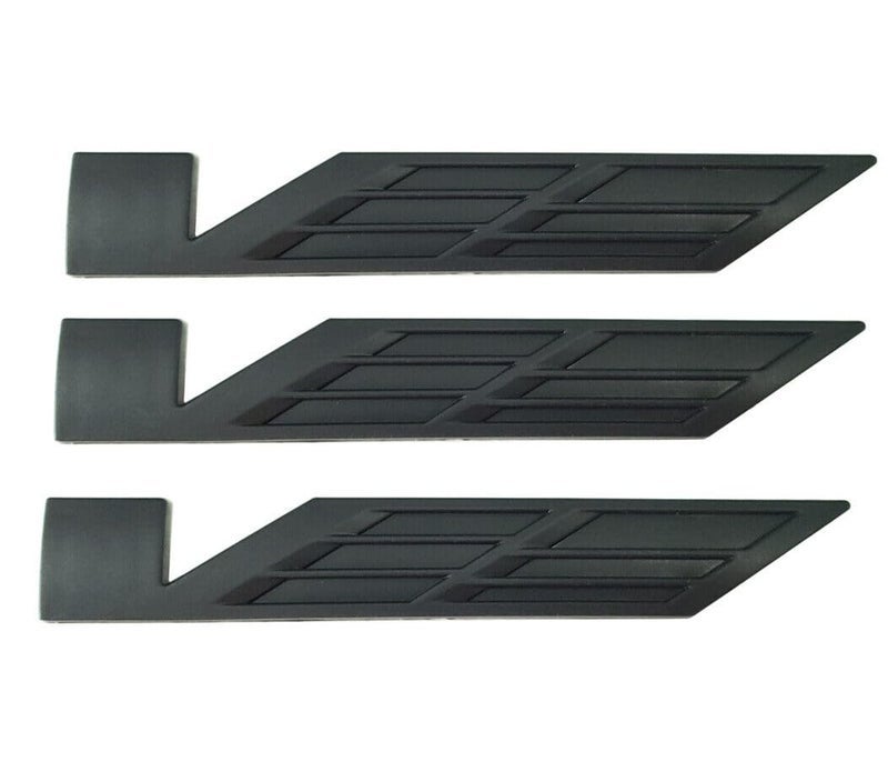 Valman 3pcs New  Car Body Trunk Lid Sticker Badge Emblem Replacement for ATS CTS SRX XTS (Matte Black) - Image 1